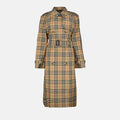 Checked Trench Coat