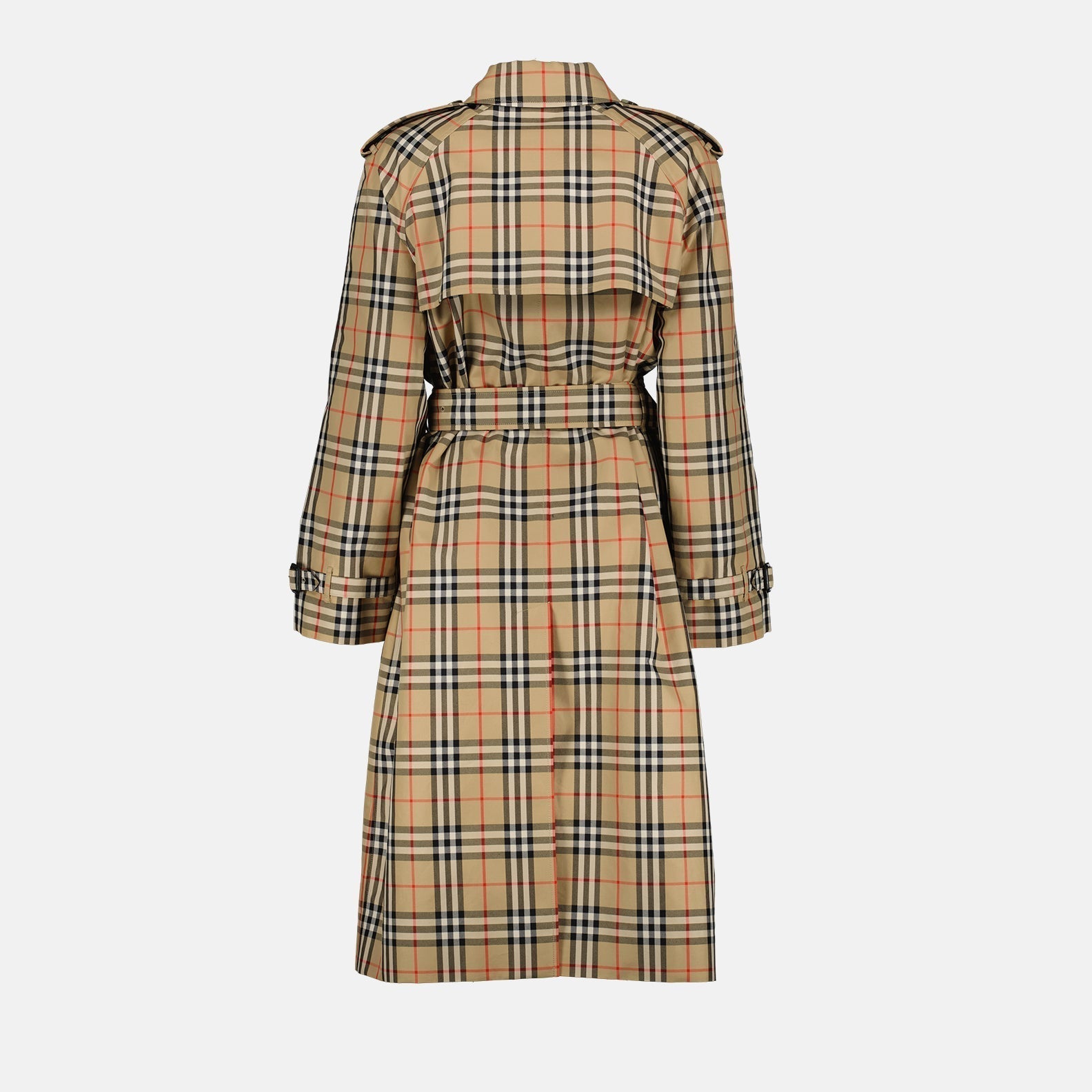 Checked Trench Coat