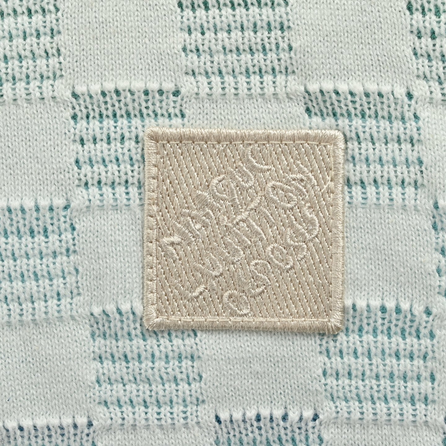 Damier Pattern Knit Sweater