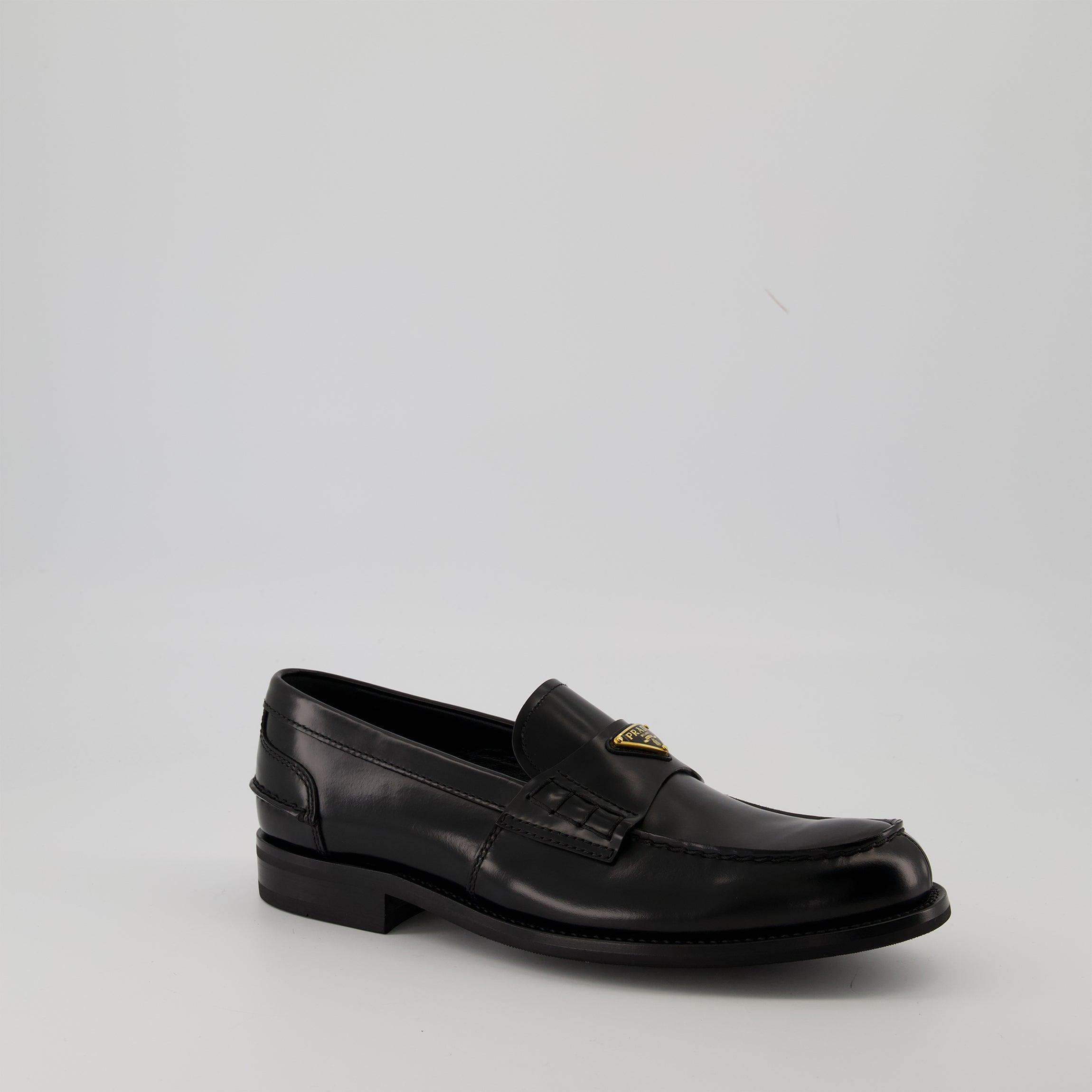 Brushed Leather Loafers