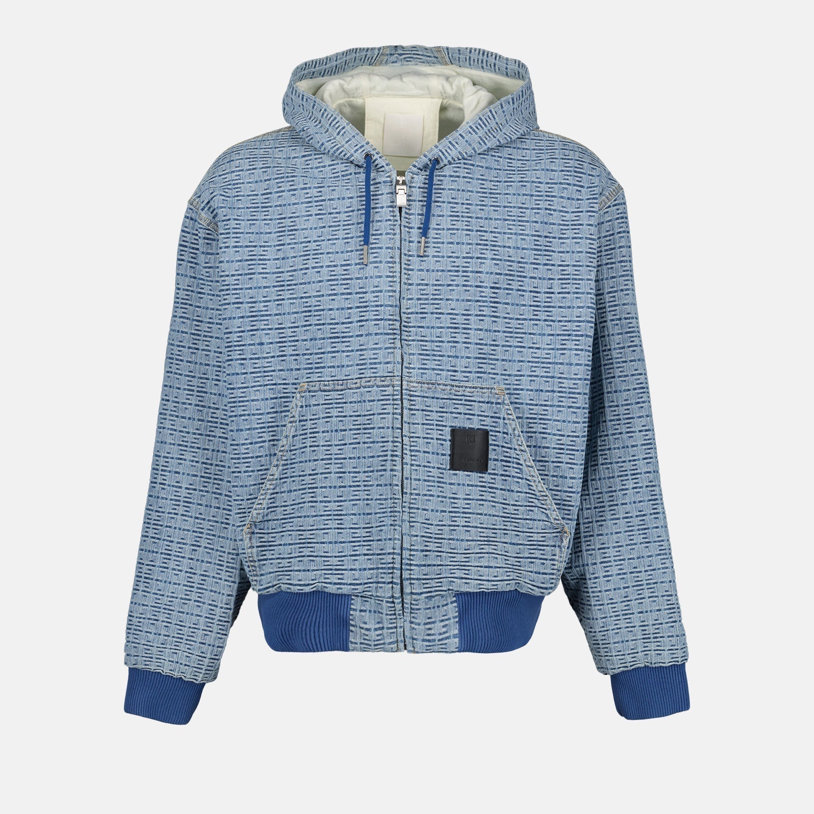 4G Denim Zip-Up Sweatshirt