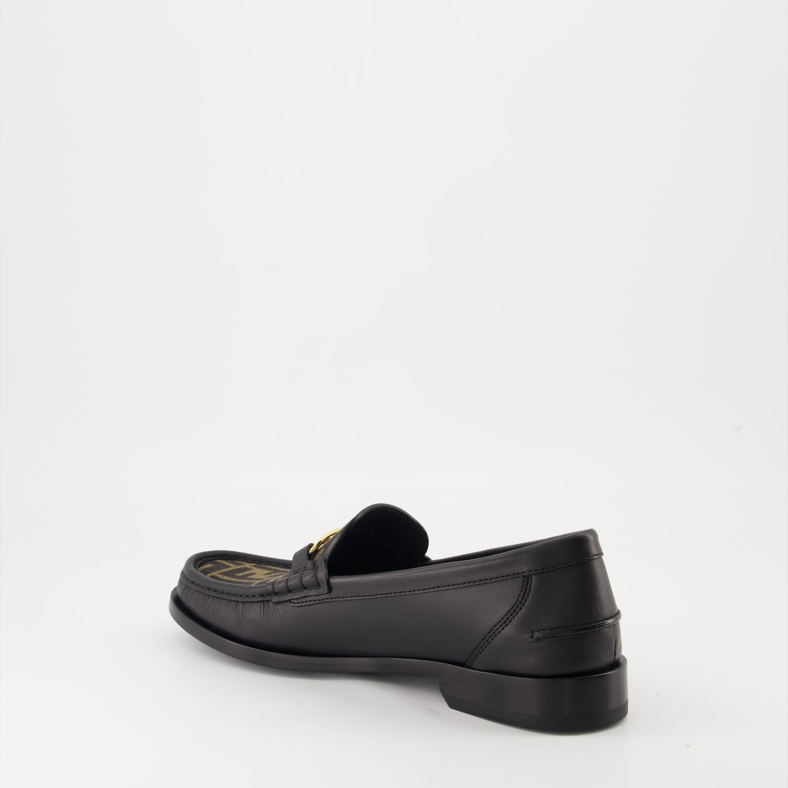 Fendi O'Lock Leather Loafers