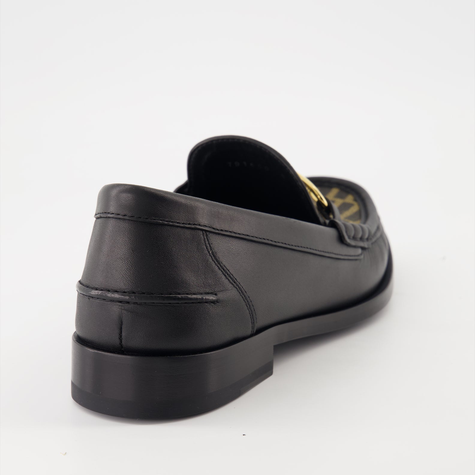 Fendi O'Lock Leather Loafers