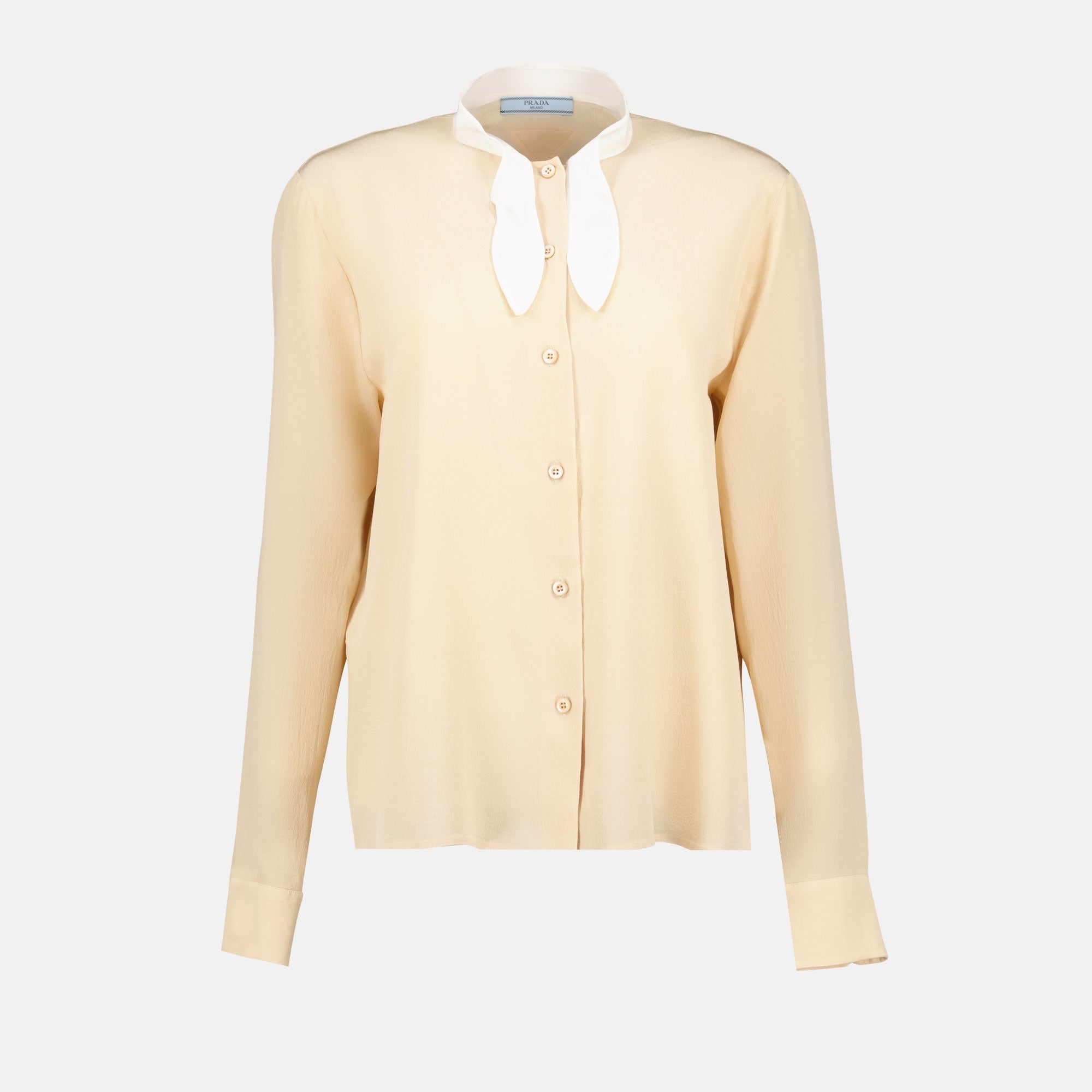 Beige Silk Shirt