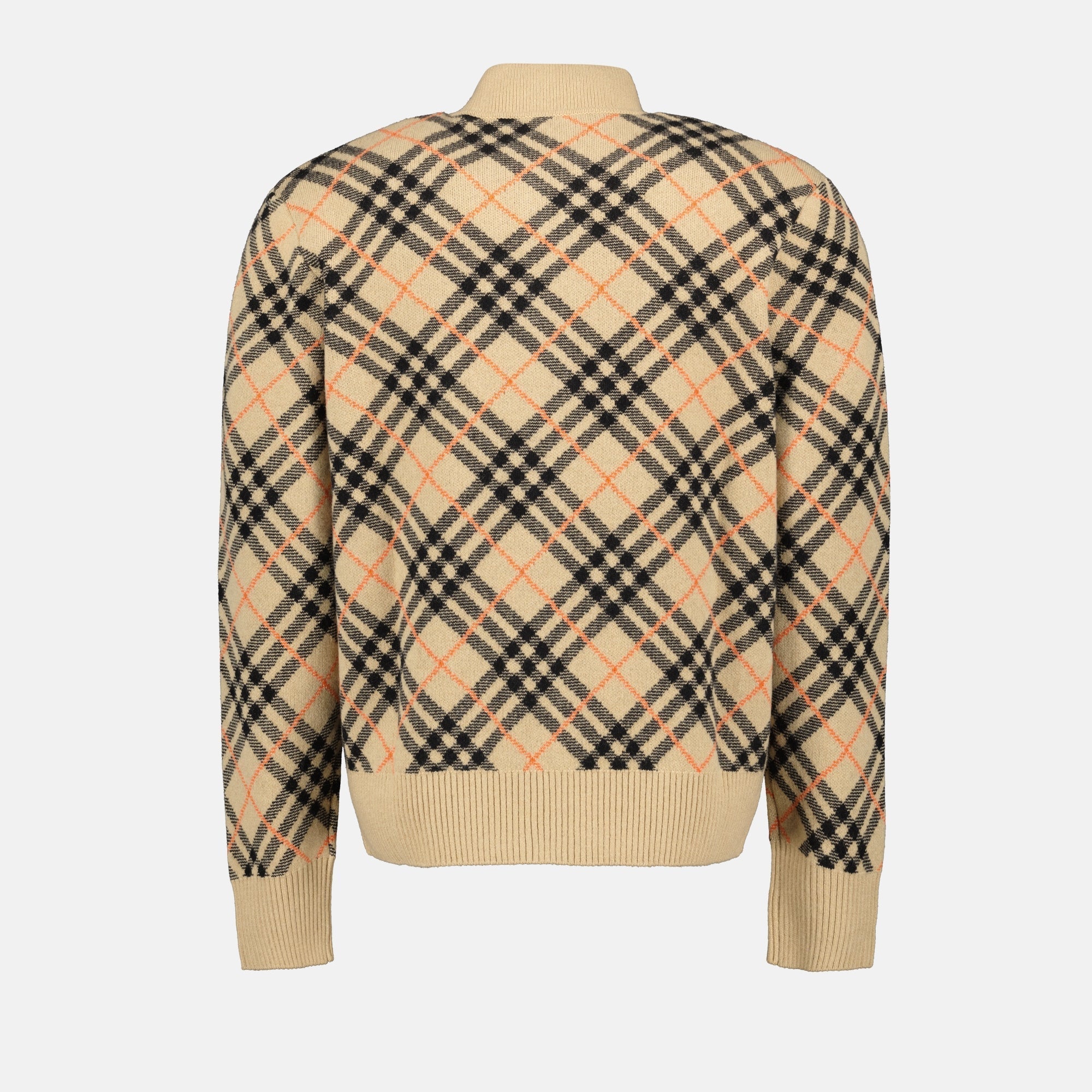 Checked Cashmere Bomber