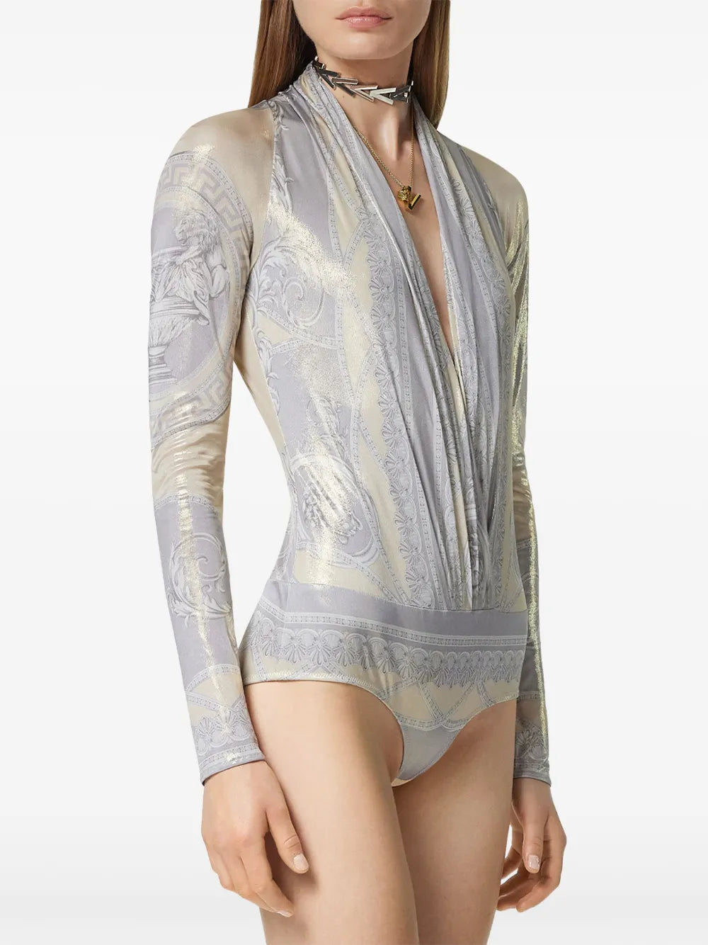 Barocco Draped Bodysuit