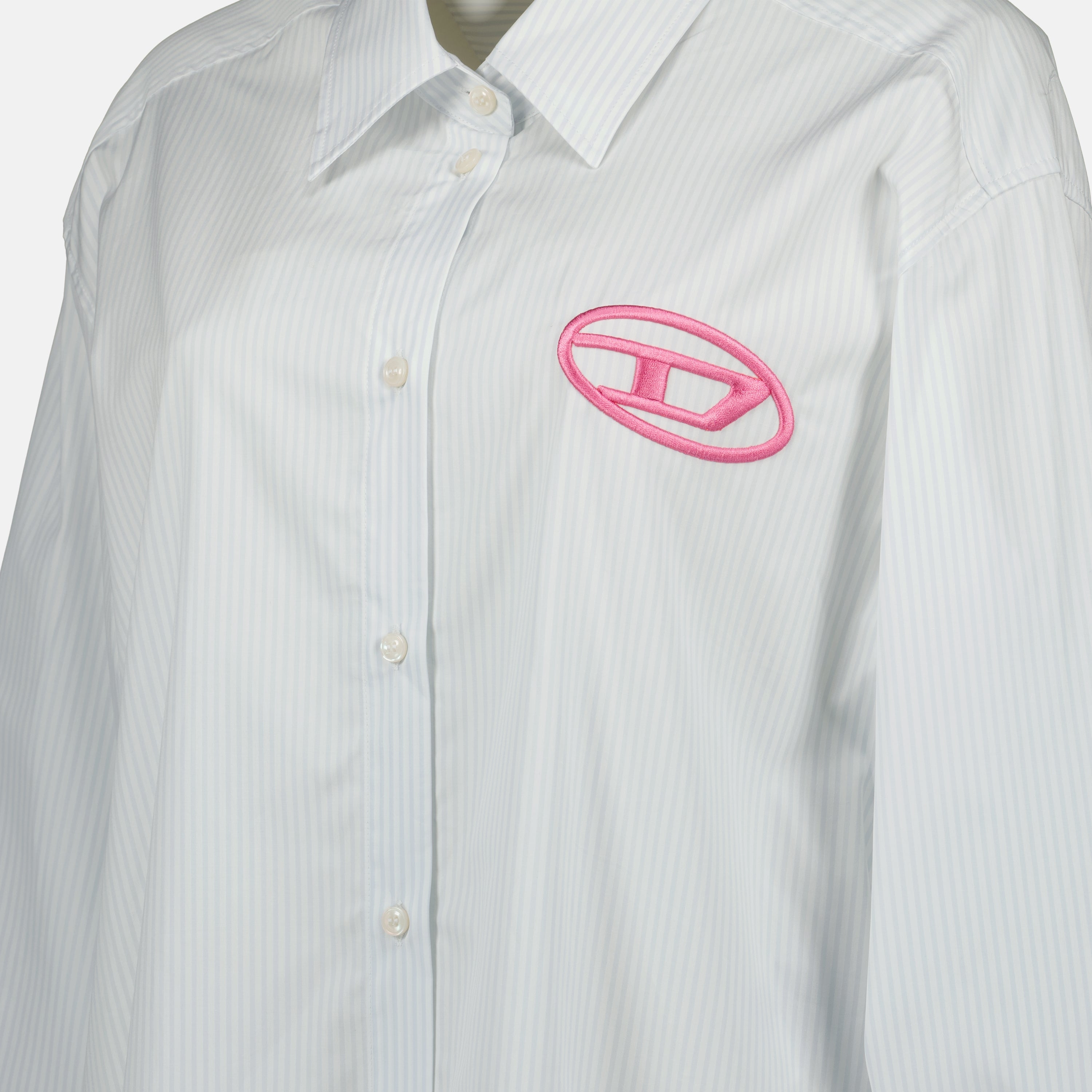 D-Dalis Striped Shirt Dress