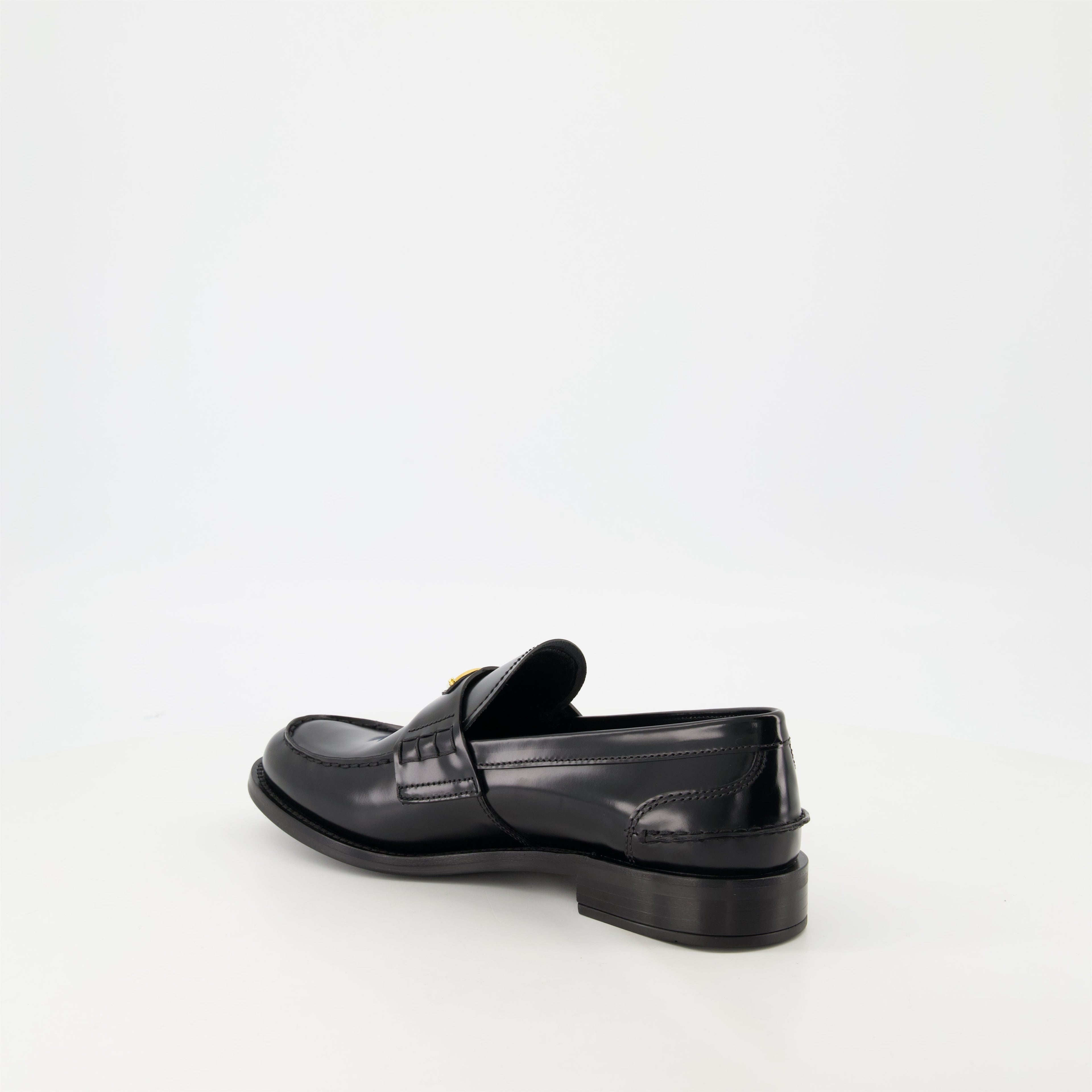 Black Leather Loafers