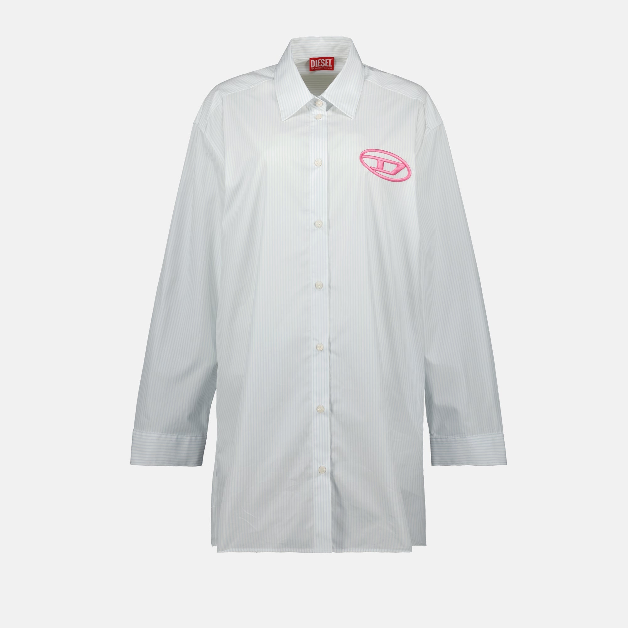 D-Dalis Striped Shirt Dress