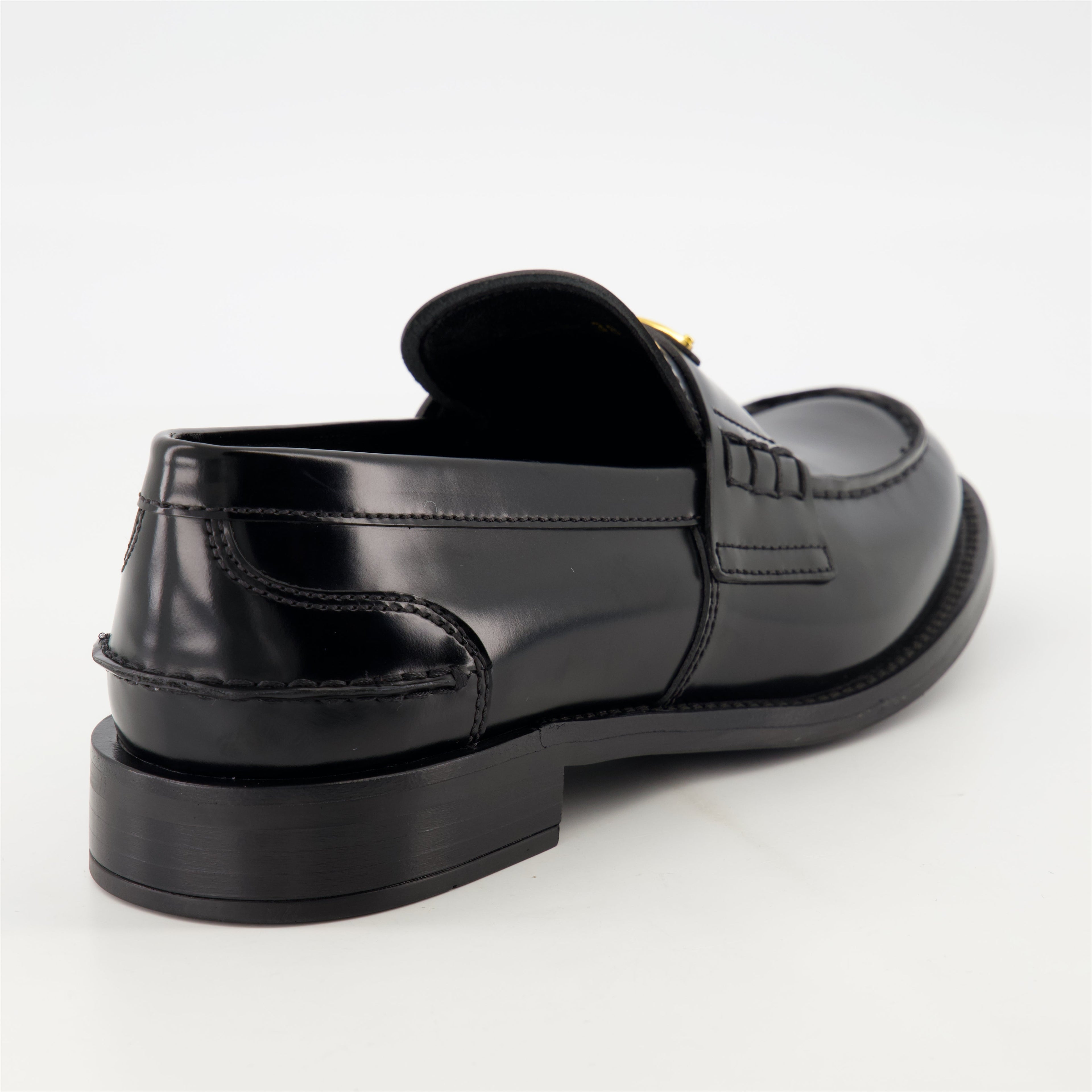 Black Leather Loafers