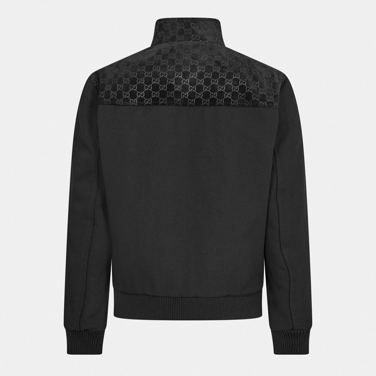 GG Suede Bomber Jacket