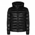 Crofton Down Hooded Jacket in Black