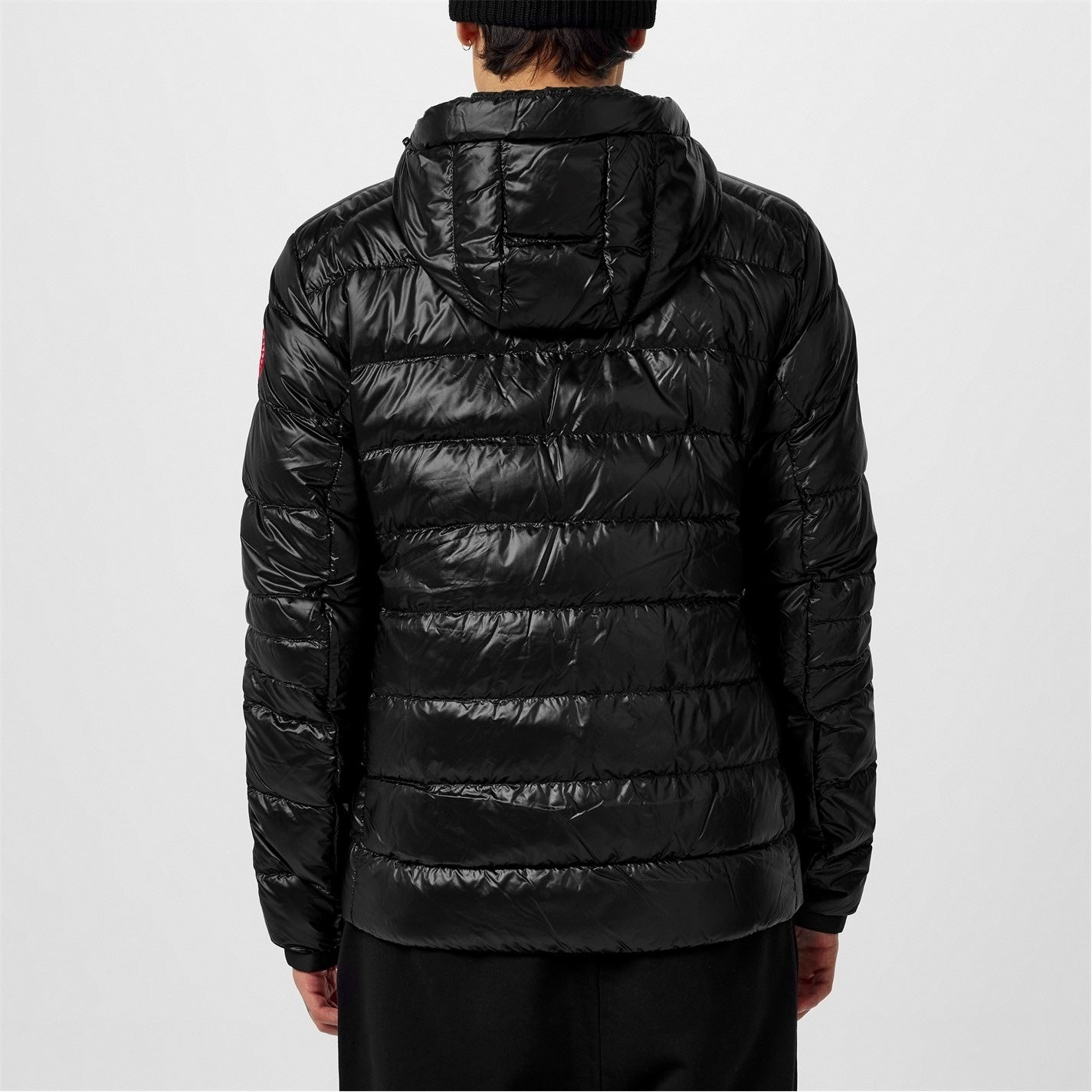 Crofton Down Hooded Jacket in Black