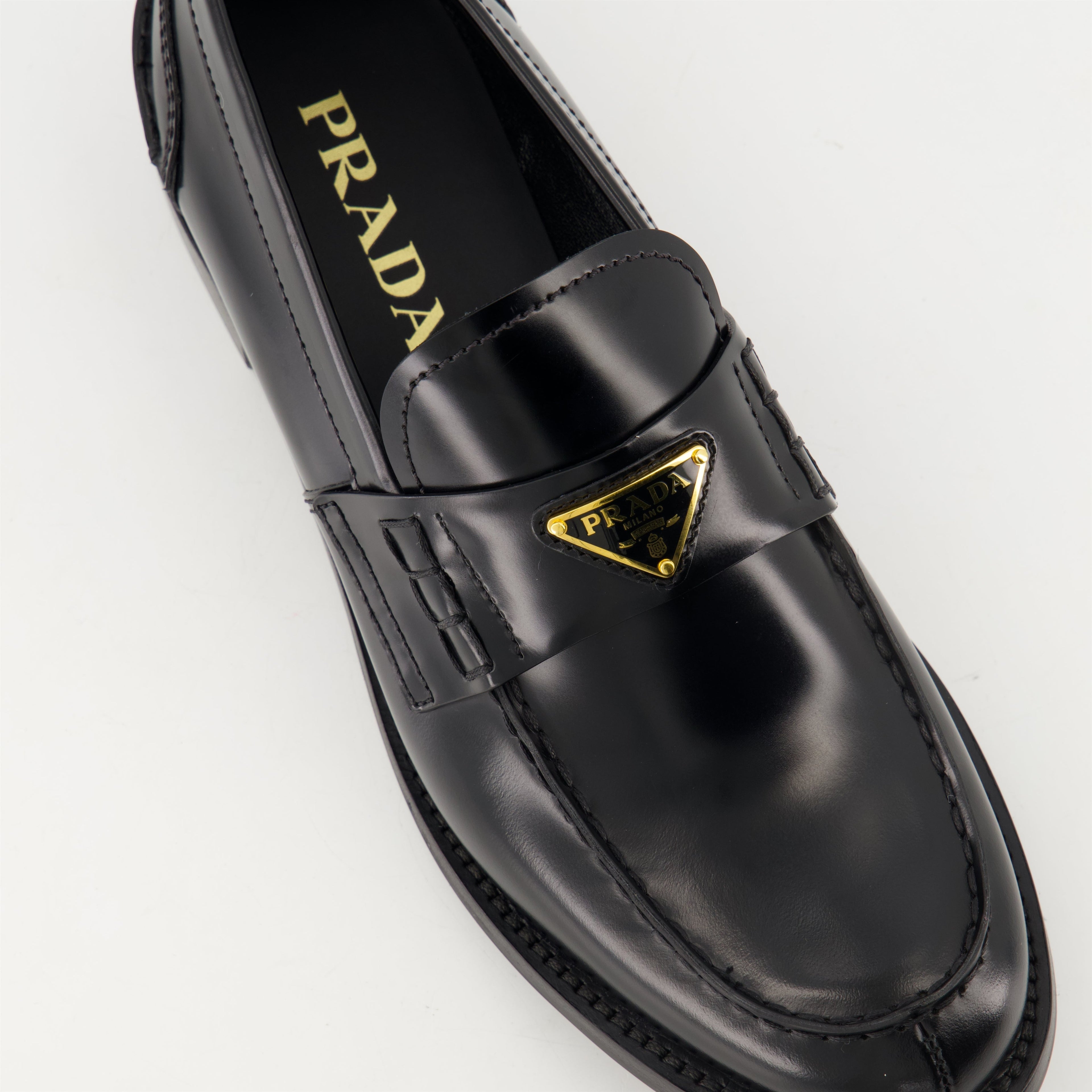 Black Leather Loafers