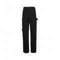 Black Monogram Embossed Utility Denim Pants