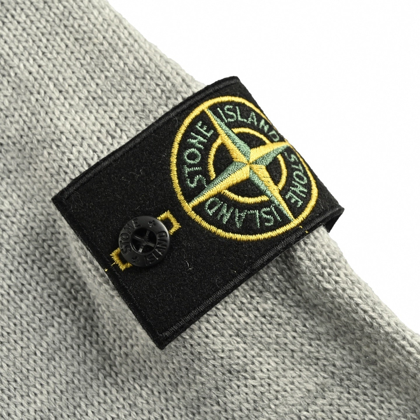 Buttoned Stand-Collar Knit Cardigan