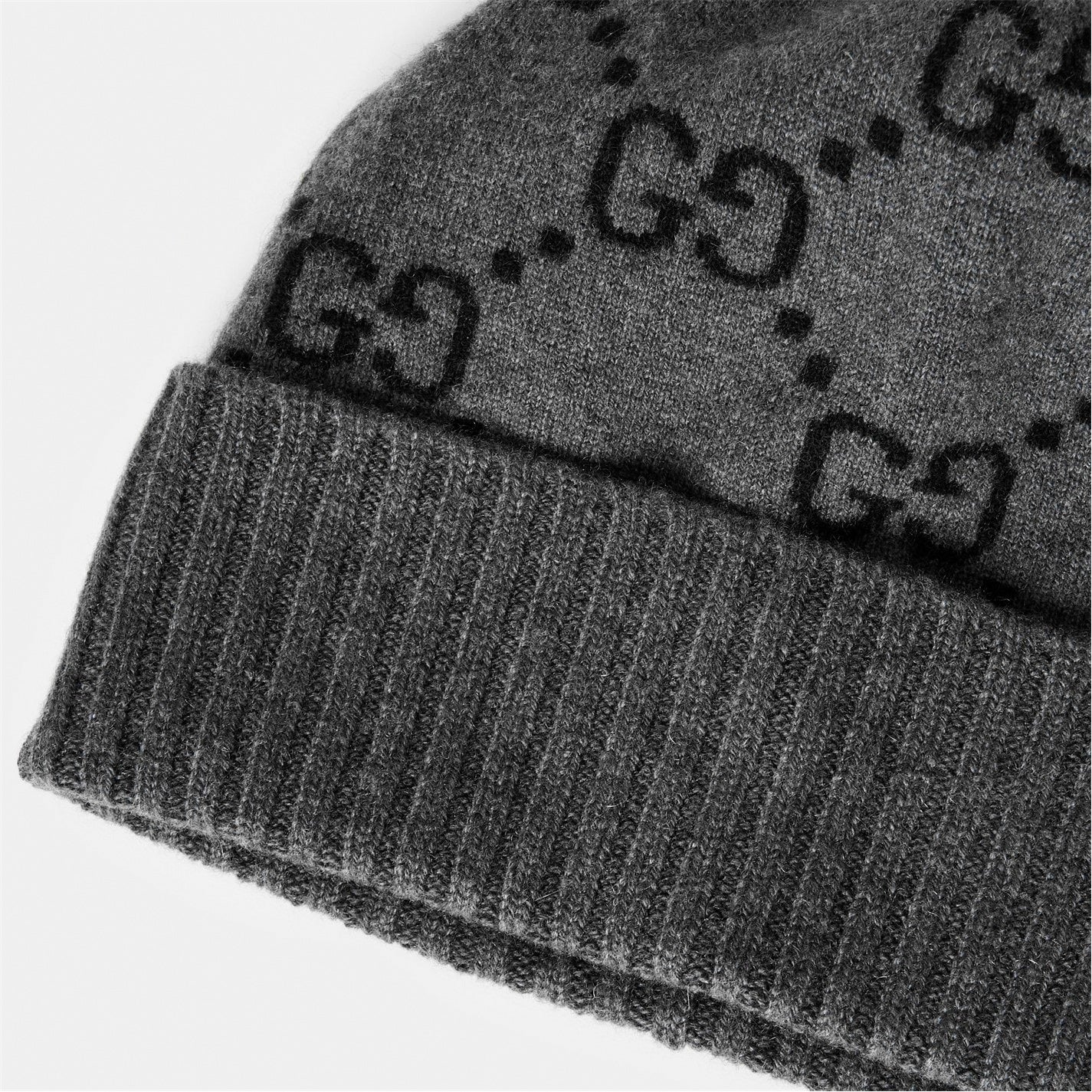 GG Wool Beanie in Grey