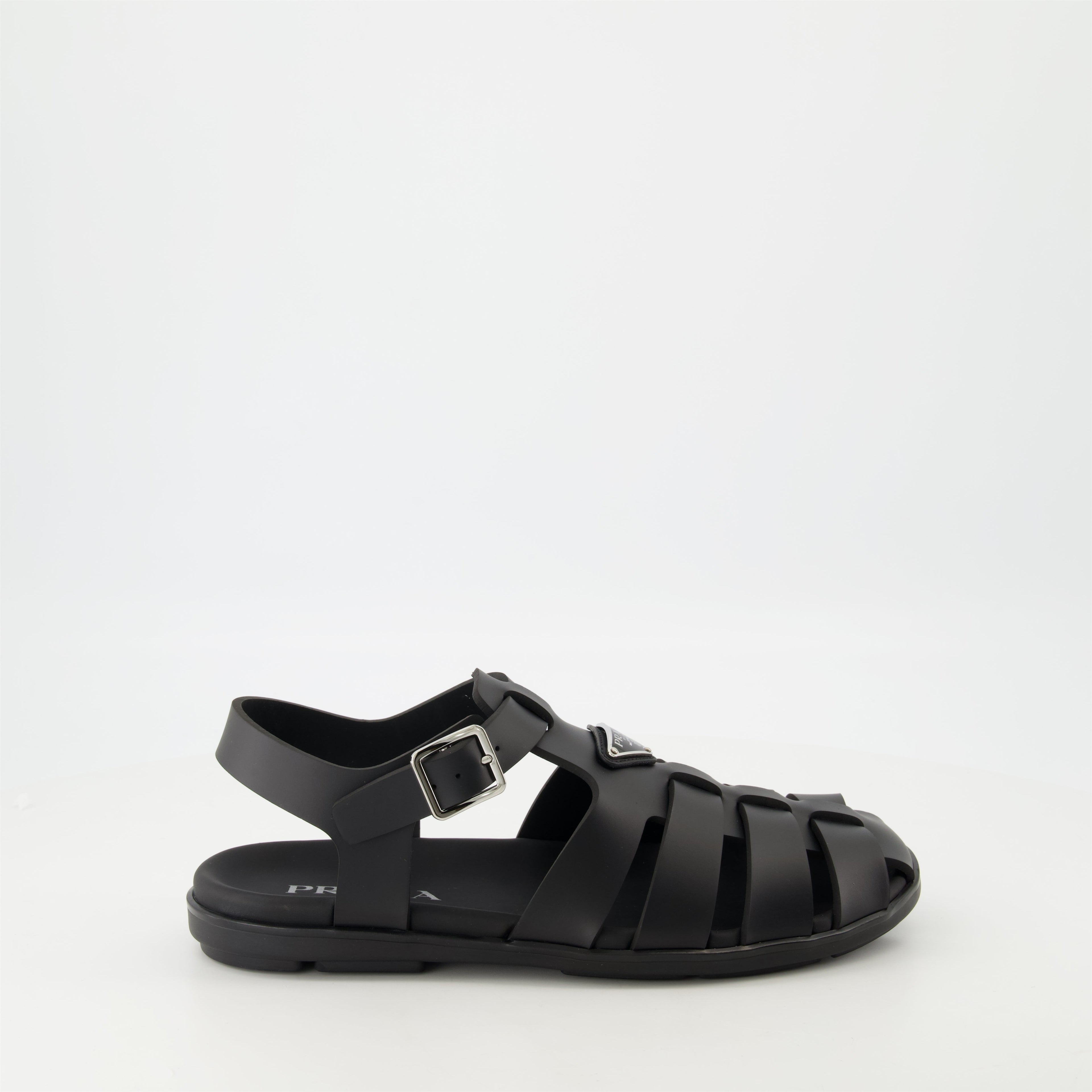 Black Rubber Sandals