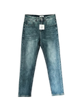 Classic Light-Wash Stretch Denim Jeans