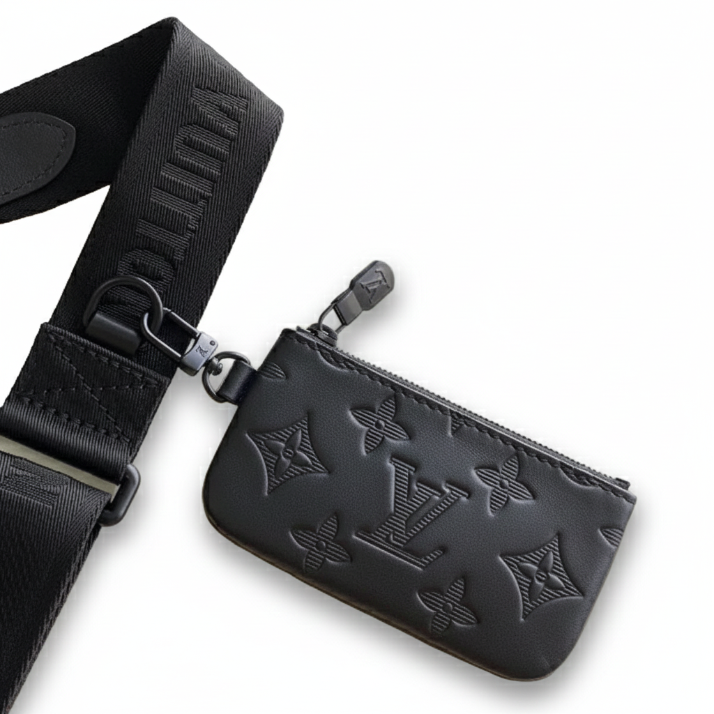 Discovery Messenger PM – Black Monogram Shadow Leather