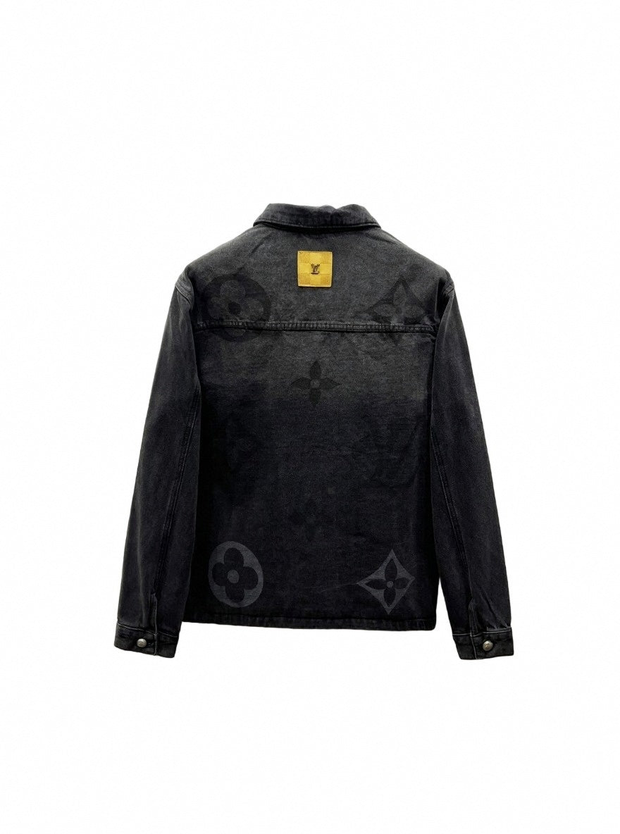 Black Monogram Denim Jacket