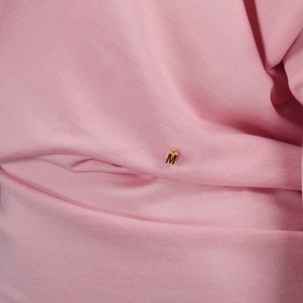 Draped Collar Wool Sweater