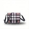 Dark Birch Brown Check Messenger Bag