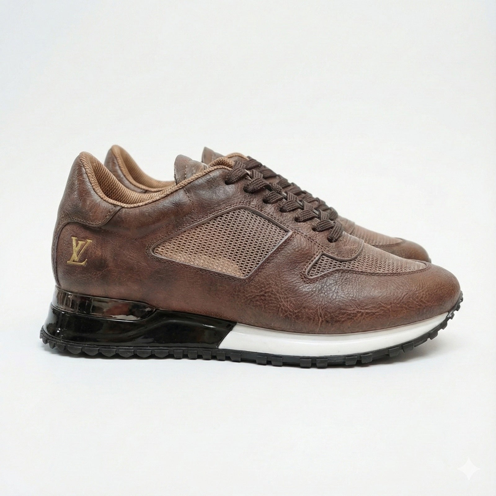 Brown Leather Run Away Sneaker