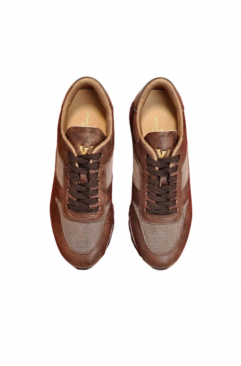 Brown Leather Run Away Sneaker