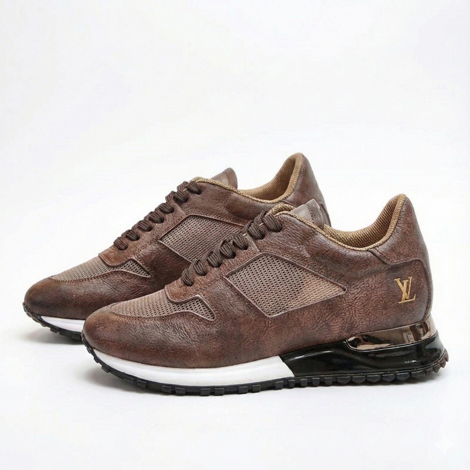 Brown Leather Run Away Sneaker