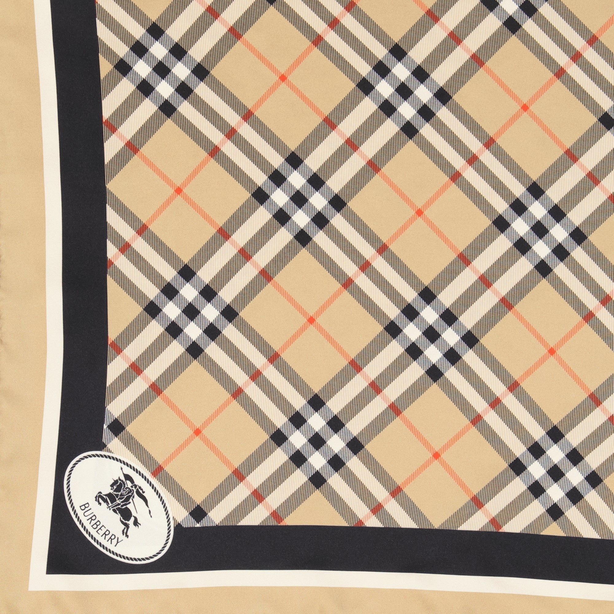 Checked Silk Scarf