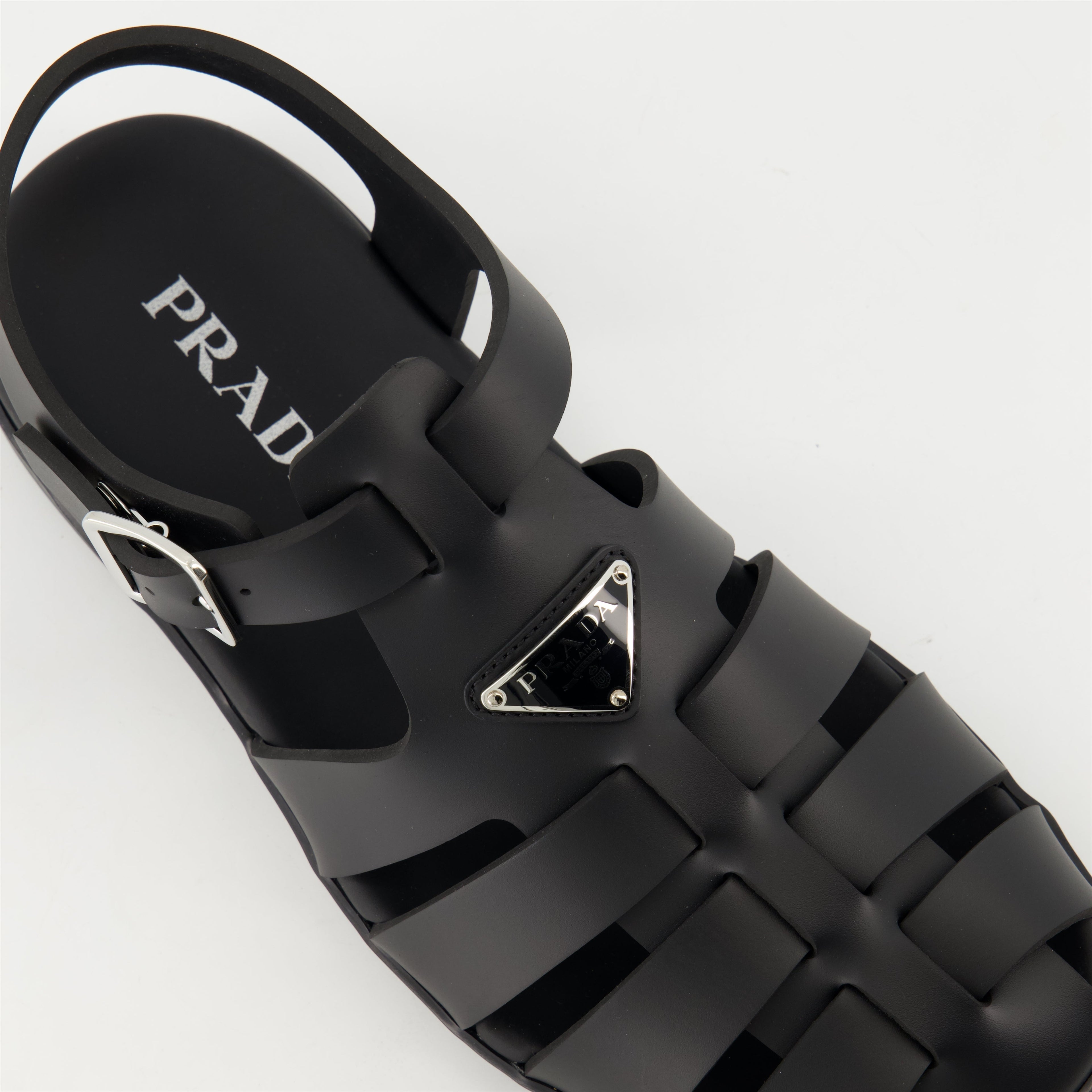 Black Rubber Sandals