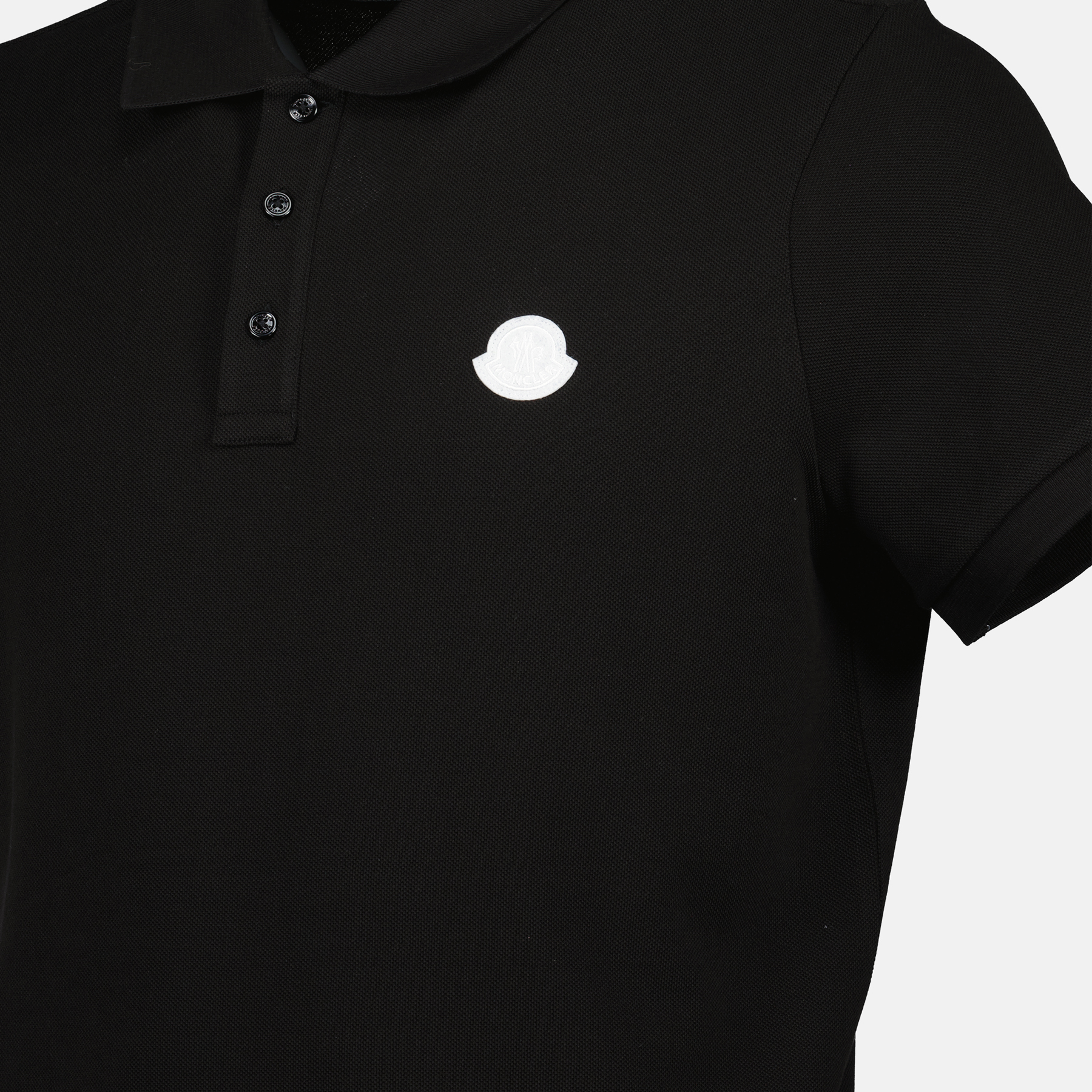 Black Short Sleeve Polo
