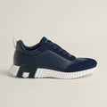 Bounce Sneaker – Navy Blue Calfskin & Technical Knit