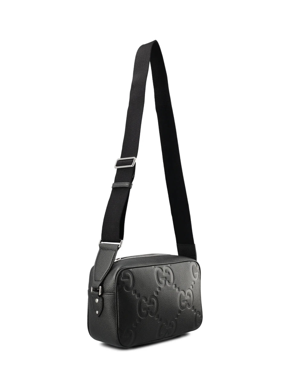 GG Signature Embossed Leather Crossbody Bag