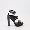 Buckled and platform sandals