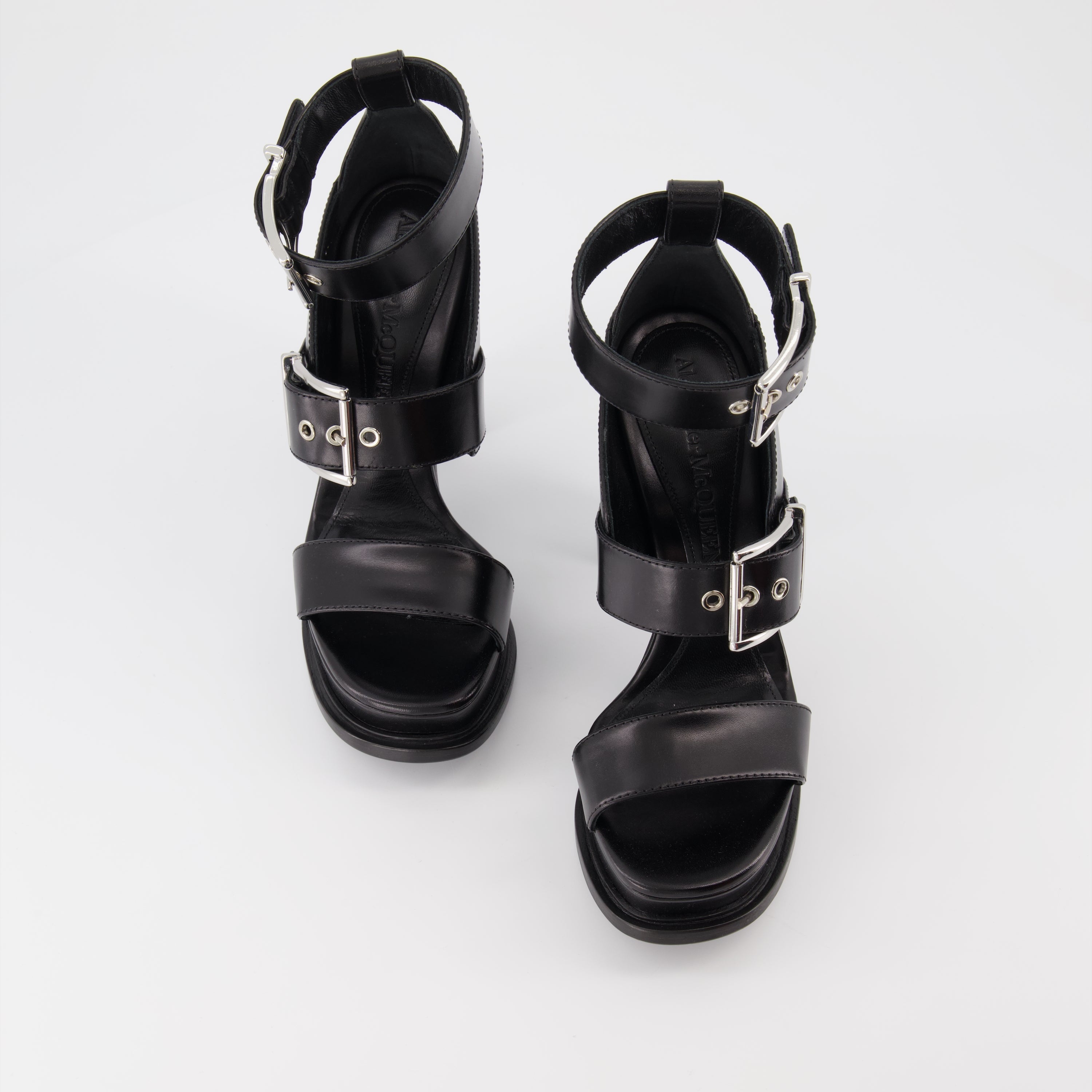 Buckled and platform sandals