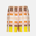 Abstract Check Shorts