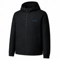 Black Monogram Hooded Windbreaker Jacket