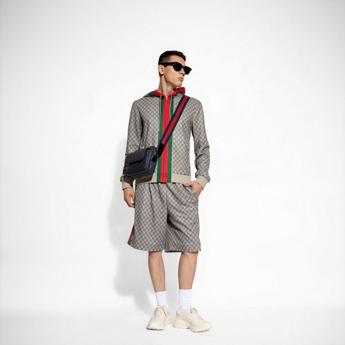 Beige Jacket With Monogram